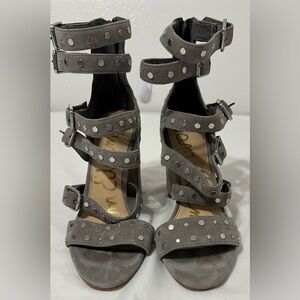 Gray Strappy Women's Sandals